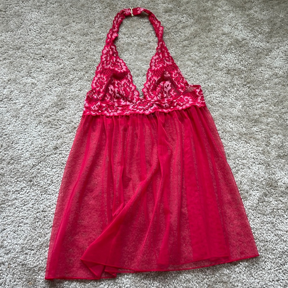 Victoria’s Secret Red Halter Babydoll